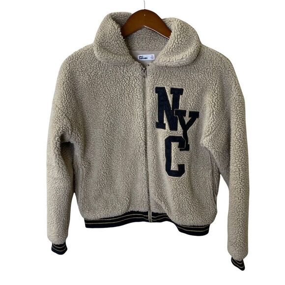 Epic Threads Faux Fur NYC Embroidered Jacket Girl’s Sz XL - Picture 2 of 5